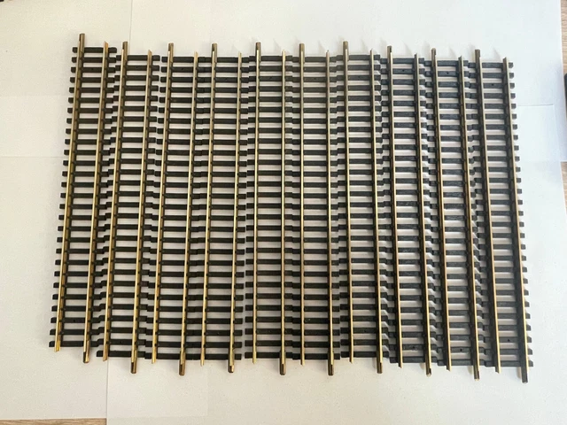 Rails Droits Pour Train électrique HO Fleischmann - Laiton, 1700mm, Référence 6001, Occasion