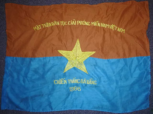 VC FLAG - Da Nang - CCN - NLF Viet Cong - TET OFFENSIVE 1968 - Vietnam War, F.89