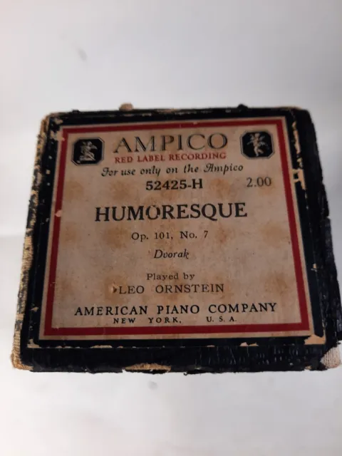 Vintage Ampico Piano Roll 52425-H Humoresque - Leo Ornstein