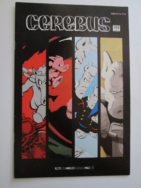 1987 Vintage Aardvark-Vanaheim Cerebus # 100 Signed By Dave Sim Nm/Mt