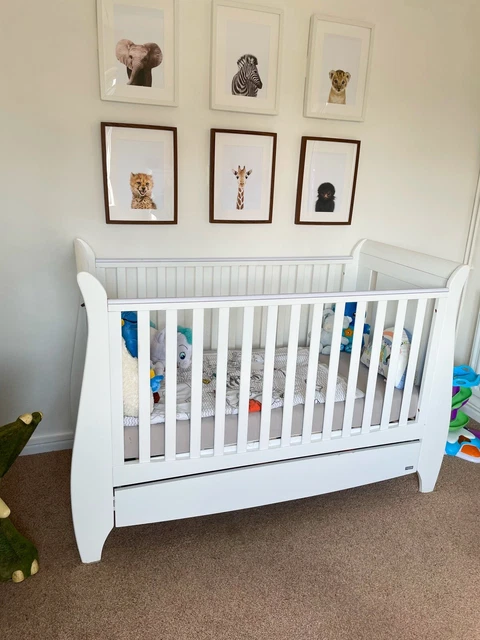 Tutti bambini Lucas white cot bed - USED