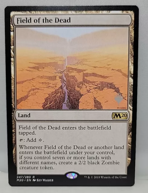 Field of the Dead Promo Stamp M20 NM Magic the Gathering MTG