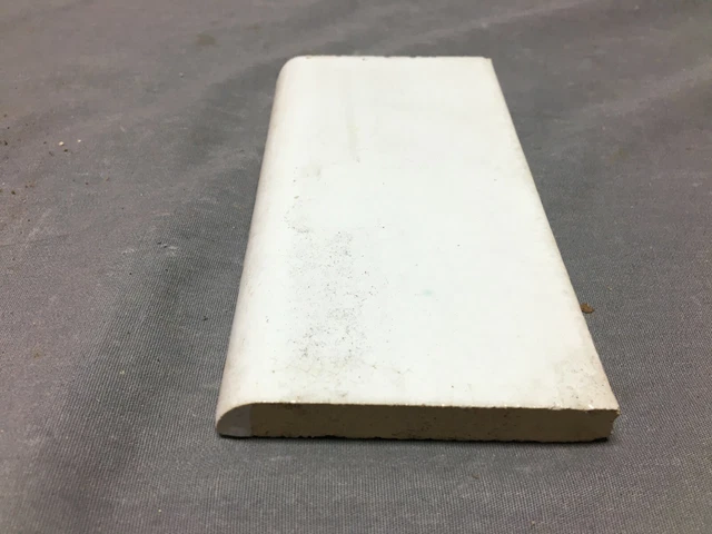 ONE Antique Ceramic Thick Subway Tile 3x6 White Old Bullnose Vintage 1354-21B 2