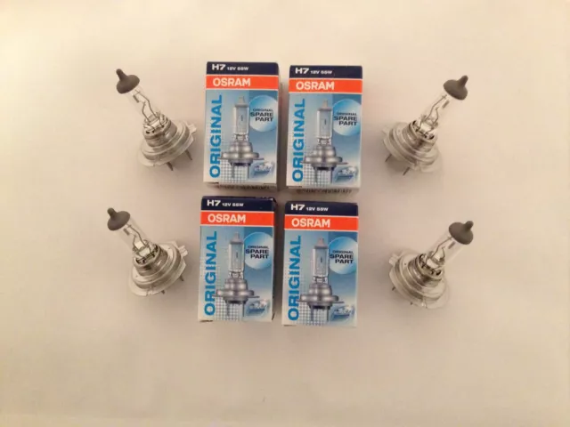 4 PIÈCES OSRAM H7 12V 55W ampoule ampoule ampoule ampoule de voiture lampe  halogène EUR 19,99 - PicClick FR
