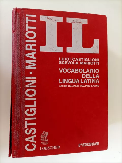 DIZIONARIO VOCABOLARIO LATINO Italiano Il Castiglioni Mariotti Loescher -  000 EUR 34,99 - PicClick IT