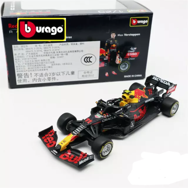 BBURAGO 1:43 Aston Martin Red Bull RB16 FORMULA F1 Sergio Perez Model CAR #11