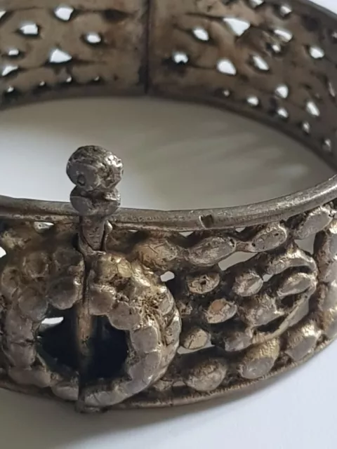 Ancien bracelet afrique du nord - Berbère - Maghreb - Afrique ethnique en argent 2