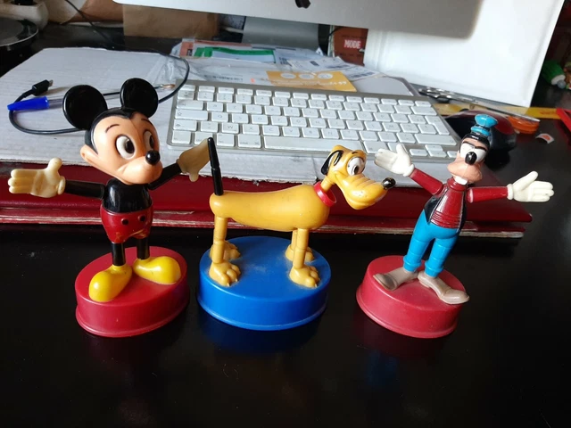 lot de 3 walt disney maxi puppet . DINGO kohner15 cm- pluto et Mickey (gabriel)
