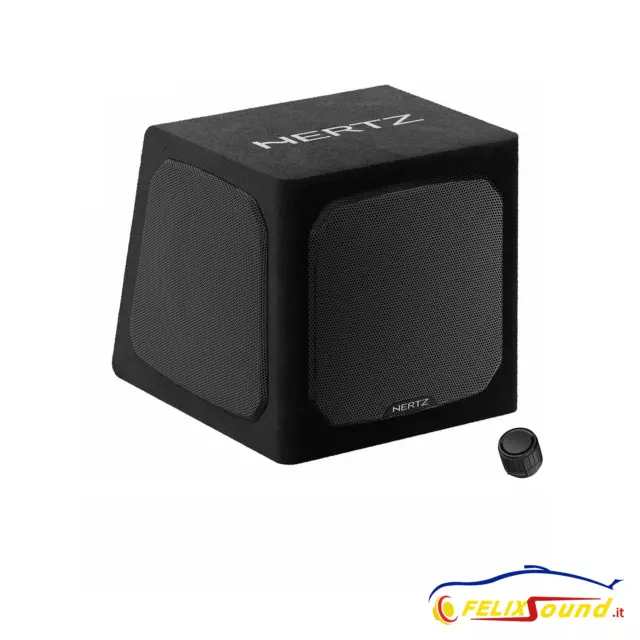 Hertz DBA 201 SUBWOOFER IN CASSA Attivo 8" 220 W RMS Sub Box Altoparlanti Auto