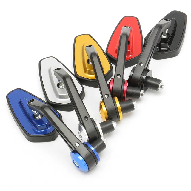 Specchietti Moto Antivibranti In Alluminio ABS Specchietti Retrovisori Moto SUPAREE Pieghevoli A 360°, Omologati E-mark, Per Scooter, Cruiser E ATV Specchietti End Bar Omologati