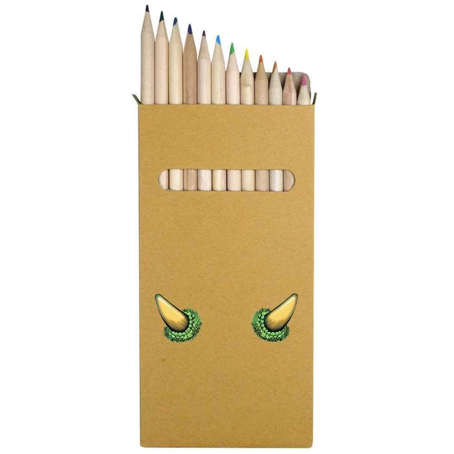 12 x 'Hörner' lang 178 mm Buntstifte/Bleistift-Set (PE00051103)
