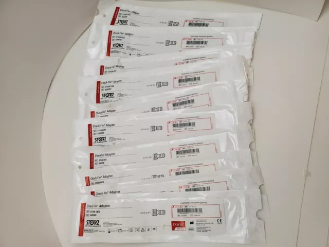 Lot of (10)  Storz Cook Medical 27550-CKU Disposable Check-Flo, Adapter ID 9Fr.