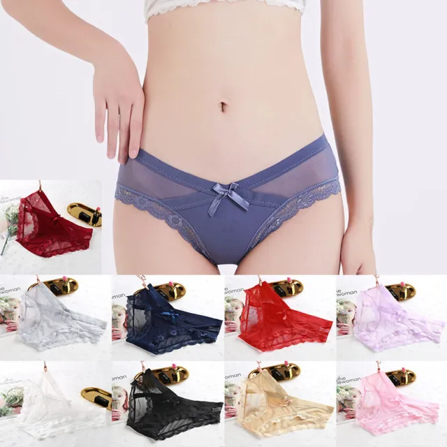 Womens Sexy Panties Open Crotch Knickers Ladies Lace