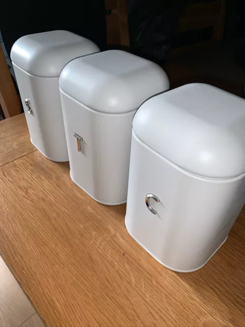 Matching Sugar Tea And Coffee Canisters