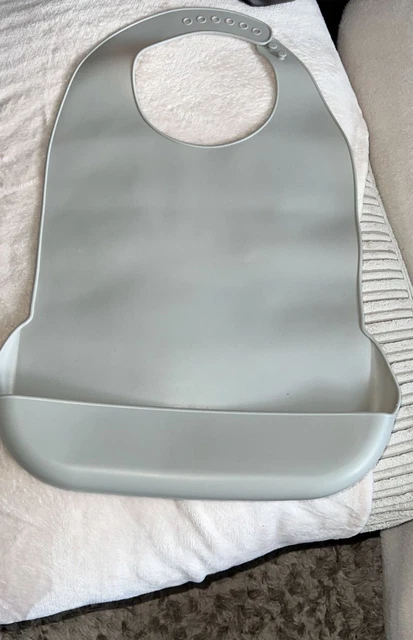 Bavaglino adulto, silicone lavabile bavaglino adulto impermeabile bavaglino mangiatore adulto grembiule riutilizzabile