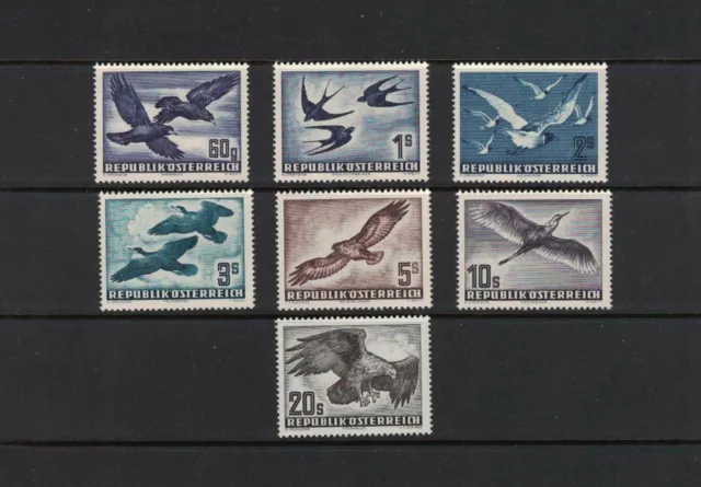 AUSTRIA 1950-1953. Air Mail Stamps. Complete Set (7). Perfect MNH / XF. Superb.