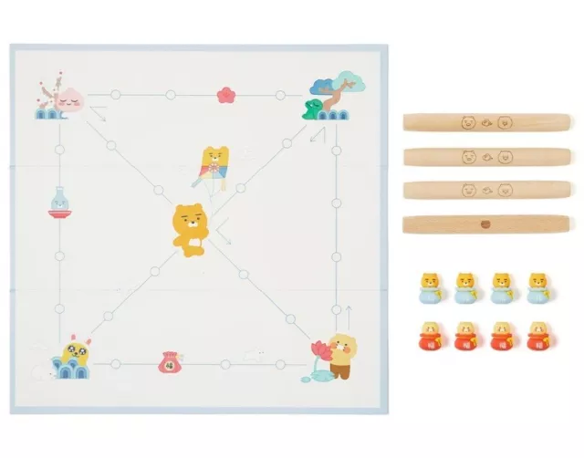 Kakao Friends Korea Traditional Yut Nori New Year Board Game
