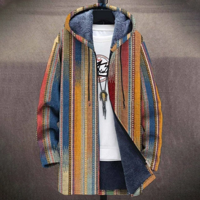Mens Thick Warm Fleece Lined Casual Hooded Hoodie Winter Zip Up Coat Sweatshirt