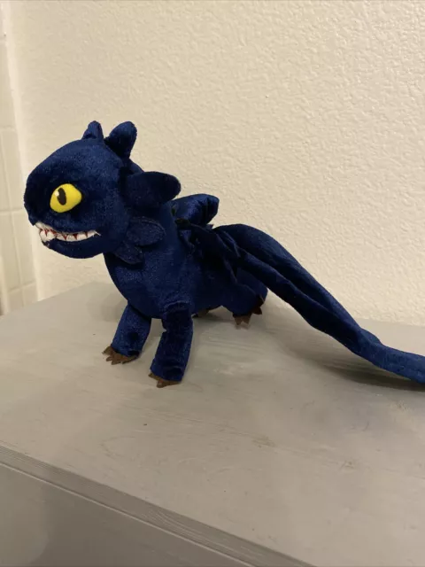 How To Train Your Dragon Toothless Stuffed Plush Dragon Dreamworks Toy (Ised)