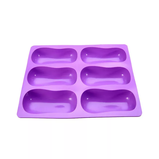 DIY Oval Cake Mold Soap Jelly Chocolate Ice Silicone Mould Tray Baking Craft 2