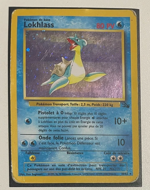 Pokemon Card | Lokhlass 10/64 ★ | HOLO | Jungle | Wizards 1999 - 2000 | FR