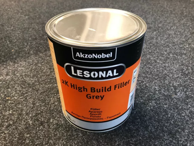 (29,66€/1l) Lesonal 199725 2K High Build Filler Grey 2K Füller Grau 3l