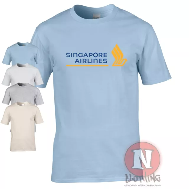 Singapore Airlines t-shirt classic plane spotters airline crew airports tee