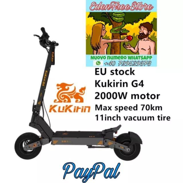 🛴 PATINETE SCOOTER ELÉCTRICO KUKIRIN G4 PARA ADULTO 50KM MOTOR 2000W 20Ah