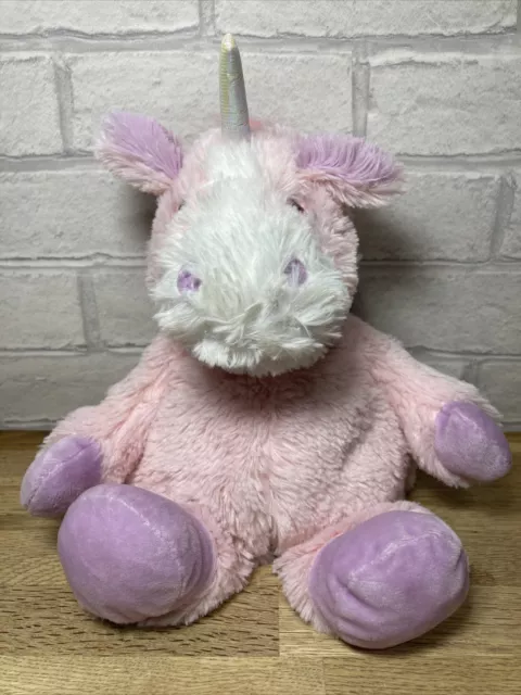 Warmies Microwavable Pink Unicorn Soft Plush Toy Cuddle Beads