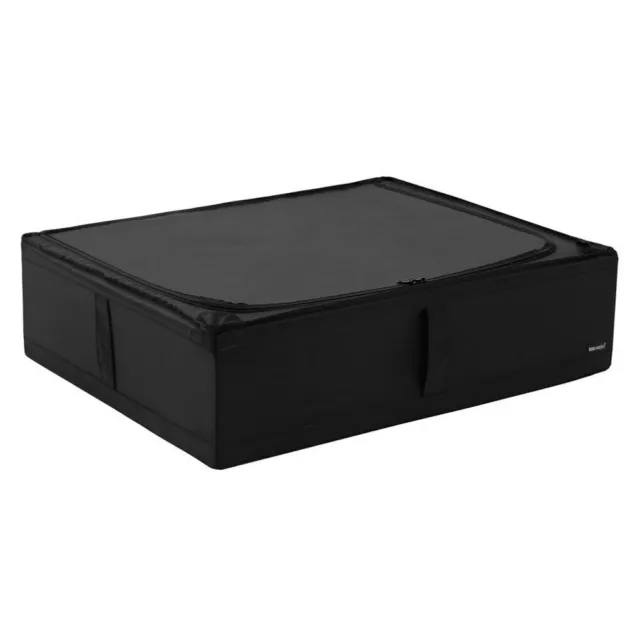 Kloset by Box Sweden 69cm Home Storage Box Chest Organiser w/ Zipper Large Black