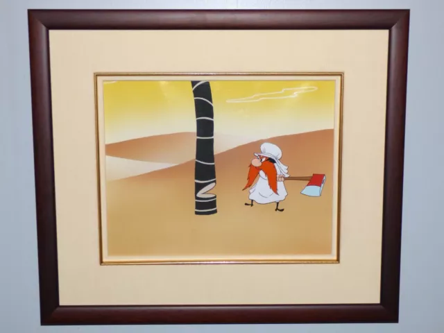 Warner Bros Looney Tunes Sahara Hare 1955 Original Production Cel Yosemite Sam