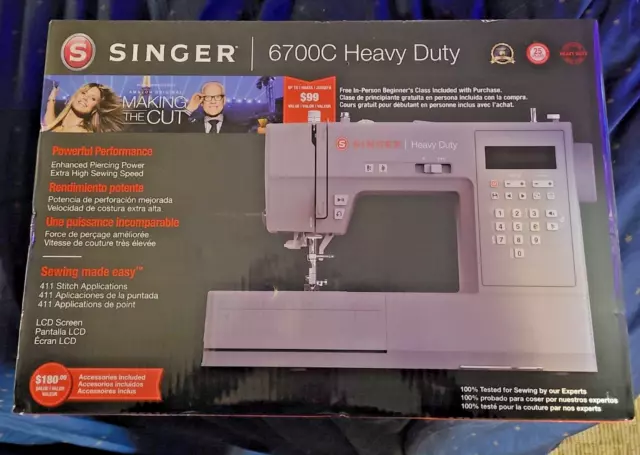 SINGER 6700C Heavy Duty Electric Sewing Machine w/ 411 Stitch