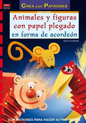 Serie papel nº 32. ANIMALES Y FIGURAS CON PAPEL PLEGADO EN FORMA DE ACORDEÓN (C