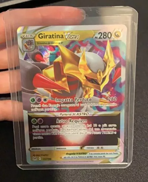 Pokemon - 212/196 GIRATINA V ASTRO Gold Full Art - Origine Perduta - ITA -  MINT