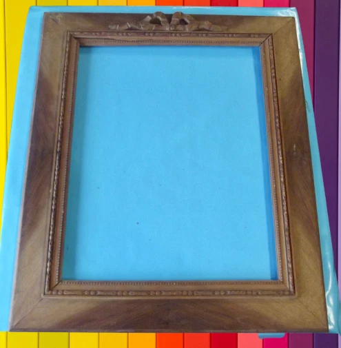 Antiguo Gran Marco Madera Nudo Vintage Art Deco Vintage Para Restaurar 65 X 54CM