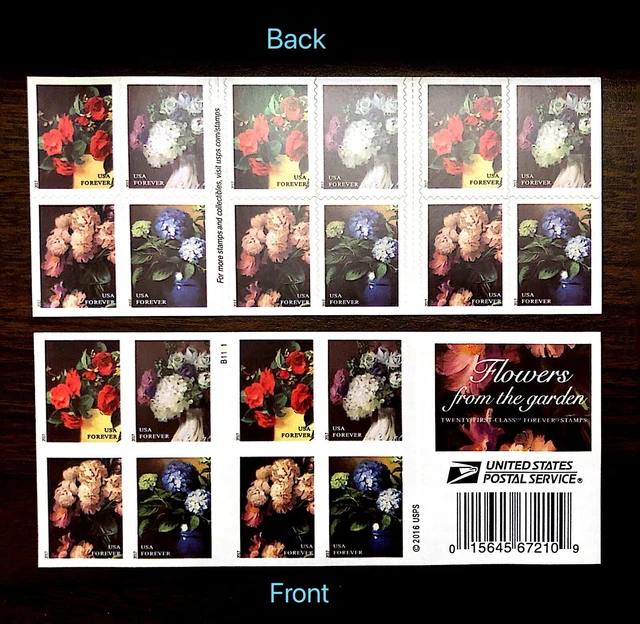 20 USPS FIRST Class Flowers From The Garden Forever Stamps Love Wedding