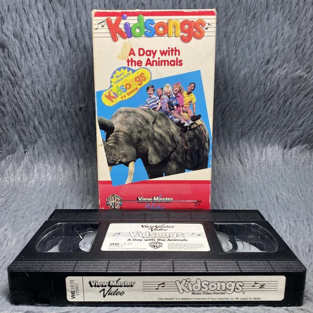 Kidsongs A Day With The Animals Vhs KIDSONGS A DAY With The Animals VHS Tape 1986 View-Master Video Kid