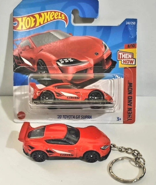Hot Wheels 2022 Toyota Supra Gr Keyring/Key Chain Free Shipping