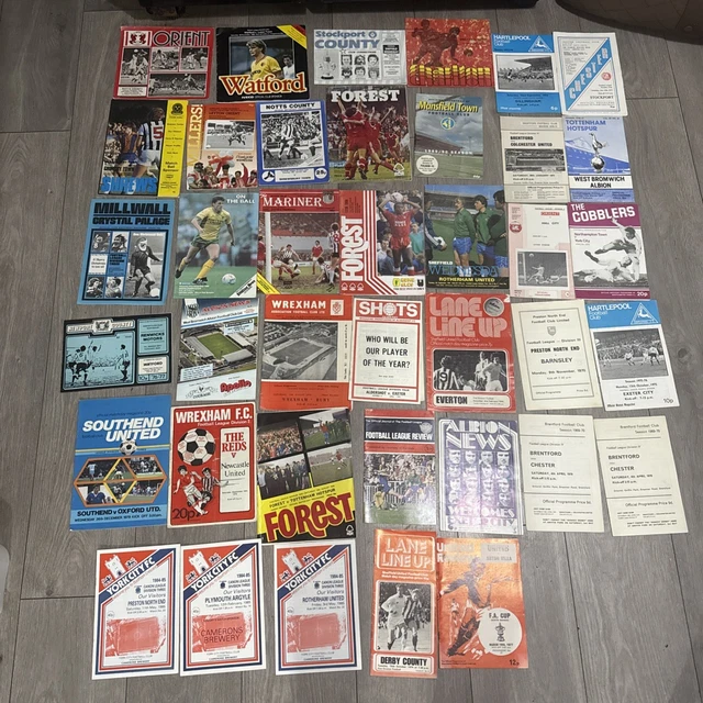 FOOTBALL PROGRAM COLLECTION bundle mixed lot mixed years vintage ...