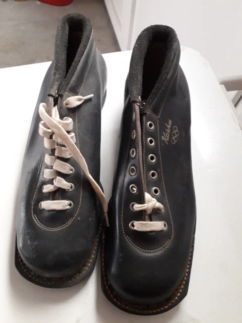 Chaussures Ski De Fond Karhu Vintage - Cuir, Taille 41.5, JO Helsinki 1952, Neuves