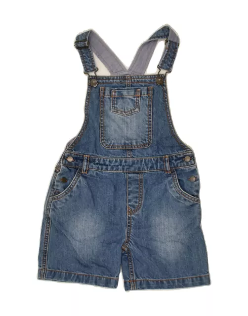 FAT FACE Girls Dungarees Denim Shorts 7-8 Years W24 Blue Cotton BB29