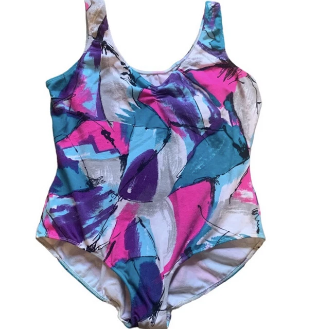 Danskin Plus Adult 2X Multi-Colored One Piece Dance Activewear Leotard