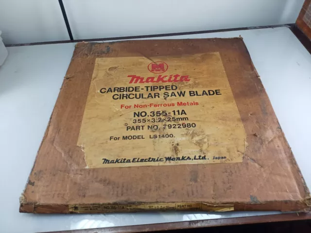 Makita Carbide Non Ferrous Metal Saw Blade 355-11A LS1400 Miter 7922980