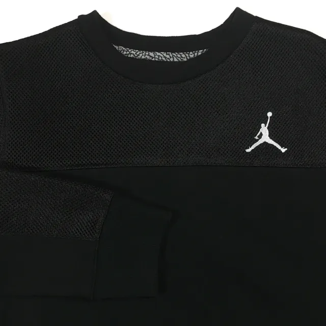 Air Jordan JUMPMAN  Sweatshirt Kids Size XL 13-15 Black w/ Pockets + Mesh Upper