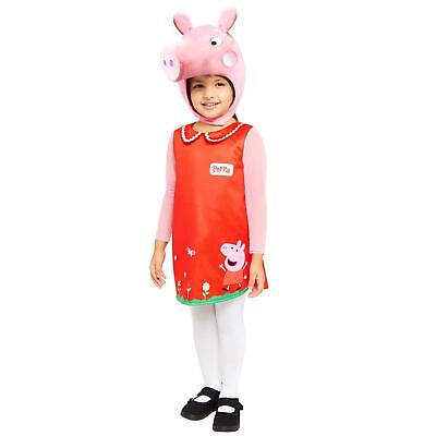Ufficiale Ragazze Child's Peppa Pig Push con Cappuccio Festa Del Libro Costume