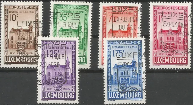 Luxembourg Minr 290 - 295 Postmarked