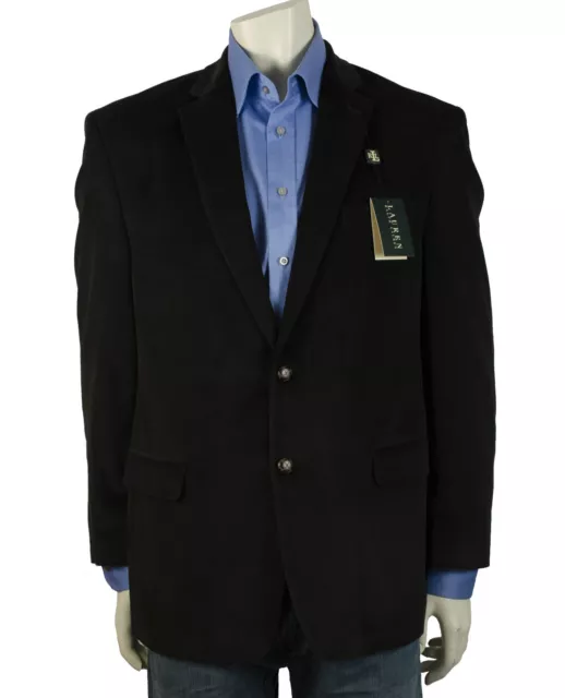 LAUREN RALPH LAUREN MENS COTTON CORDUROY JACKET BLAZER SPORTCOAT Polo Black