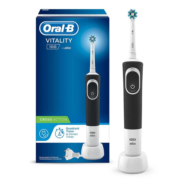 Oral-B Vitality 100 Elektrische Zahnbürste - Weiß/Schwarz