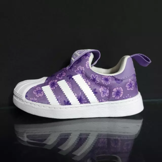 Adidas Originals Superstar 360 Infant's Size 7 C Sneaker Tennis Shoe Purple #608