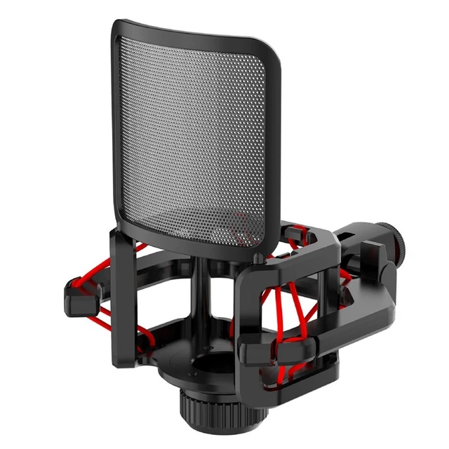 Support Anti-choc Pour Microphone AT2020 - Avec Filtre Anti-pop - Compatible AT2035, ATR2050, Etc. - 12